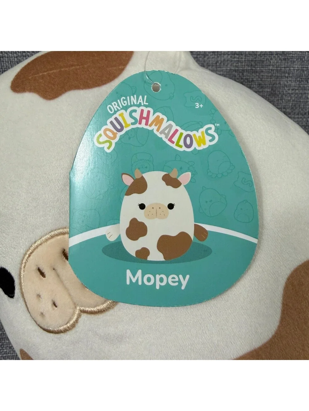 **NWT** Squishmallow Mopey Cow 9